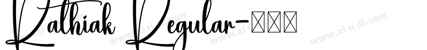 Rathiak Regular字体转换